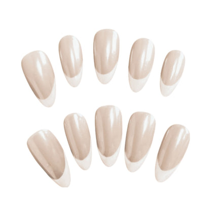 Minimalist Marble Handmade Press On Nails from Yitaya